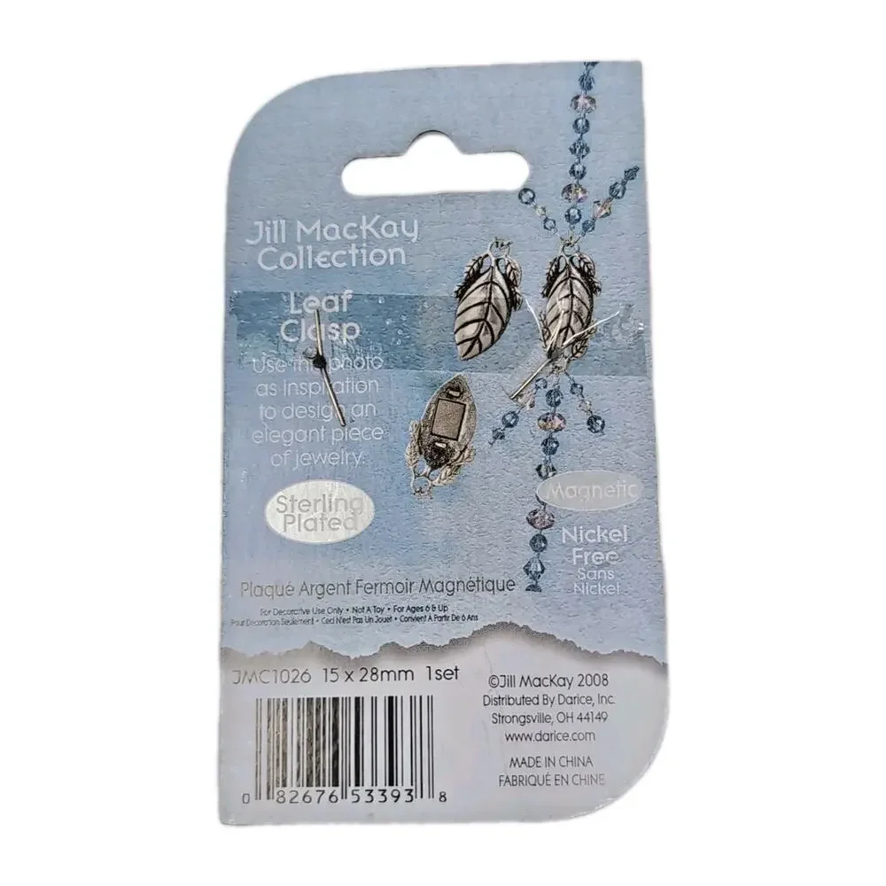 Jewelry Beadwork Supplies Beads Clasps Leaflets Silver Tone‎ Patterns NEW